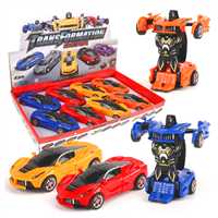 VARDEM SÜRTMELİ ROBOTA DÖNÜŞEN ARABA 2019-3 FERRARİ ÇARP DÖNÜŞ 4 RENK 8 Lİ 3+ 1