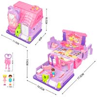 VARDEM SÜRPRİZ EV SERİSİ QF2910-11-12-13-14-15 AKSESUARLI AÇILIP KATLANIR IŞIKLI MÜZİKLİ 3+ 4