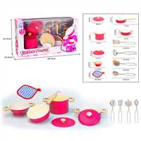 VARDEM KİTCHEN 3815-6A PEMBE EMAYE TENCERE TAVA MUTFAK SETİ 11 PARÇA 3+ 1