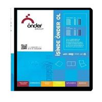 ÖNDER SUNUM DOSYASI A4 ÖNDEN CEPLİ SİYAH 40 LI 1240-3 1