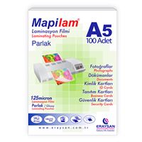 MAPİLAM LAMİNASYON FİLMİ A5 125 MİCRON 100 LÜ 1021205 1