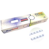 MAPİBİND SPİRAL PLASTİK 10 MM BEYAZ 100 LÜ 2011000 1