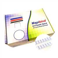 MAPİBİND SPİRAL PLASTİK 22 MM BEYAZ 100 LÜ 2012220 1