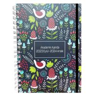 LİZ AKADEMİK AJANDA 2023-2024 AJAKDSP 17x24 SPİRALLİ KUŞE KAPAK 1