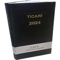LİZ TİCARİ AJANDA 2024 AJ1733 17x33 SİYAH 1