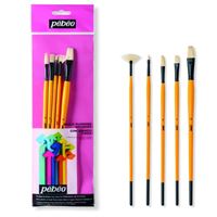 PEBEO YAĞLI BOYA FIRÇA SETİ SET-12 NO: 2-6-8-12 UZUN SAP 5 Lİ 1