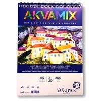 VAN DYCK RESİM DEFTERİ A5 ÜSTTEN SPİRALLİ 200 GR AKVAMİX 20 YP VD300005 1