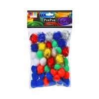 SÜDOR PONPON METALİK + NORMAL 50 Lİ 12 PK SS24 1