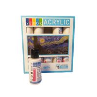 SÜDOR AKRİLİK BOYA ŞİŞE 40 ML METALİK BEYAZ 10 LU SD110-11 1