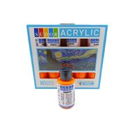 SÜDOR AKRİLİK BOYA 40 ML FOSFORLU TURUNCU 10 LU SD110-09 1
