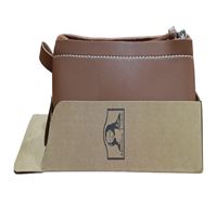 MONALİSA KALEM ÇANTASI KN14-02 TRİBAG KAHVERENGİ DERİ TEK BÖLMELİ 1