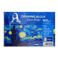 MONALİSA RESİM DEFTERİ 35x50 SPİRALLİ 160 GR 15 YP MN24-3 1