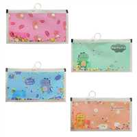 SÜDOR FERMUARLI DOSYA A6 ŞEFFAF PULLU DESENLİ 12 Lİ BS36 1