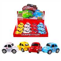 KZL ÇEK BIRAK VOSVOS ARABA 1300A-14 CARTOON TRUE DİE CAST MİNİ 12 Lİ 3+ 1