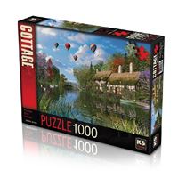 KS GAMES PUZZLE 11272 THE OLD RİVER COTTAGE 1000 PARÇA 1