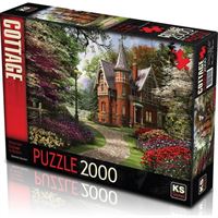 KS GAMES PUZZLE 11294 VİCTORİAN COTTAGE İN BLOOM 2000 PARÇA 1