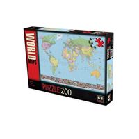 KS PUZZLE 11332 DÜNYA SİYASİ HARİTASI 200 PARÇA 1