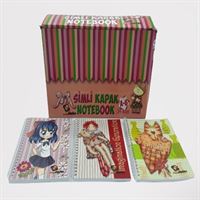 MCOLOR NOT DEFTERİ A6 KARTON KAPAK SPİRALLİ 50 YP ÇİZGİLİ 24 LÜ 1