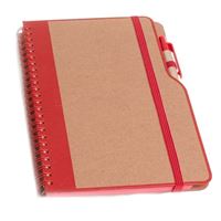 MCOLOR DEFTER 13x21 SPİRALLİ KRAFT KAPAK ÇİZGİLİ LASTİKLİ KALEMLİ 1