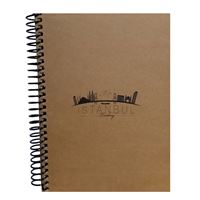 MCOLOR DEFTER 17x24 KRAFT SERT KAPAK İVORY SPİRALLİ 100 YP KARELİ 1