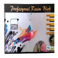 MCOLOR RESİM DEFTERİ 35x50 PROFESYONEL KARTON KAPAK SPİRALLİ PERFORELİ 15 YP 3 LÜ 1