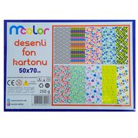 MCOLOR FON KARTONU 50x70 DESENLİ 250 GR 10 LU 1