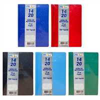 MCOLOR MODELİST DEFTER 14x20 DİKİŞLİ SERT KAPAK 160 YP KARELİ 1