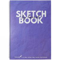 FANART ESKİZ DEFTERİ A3 KARTON KAPAK YANDAN SPİRALLİ 120 GR 50 YP MOR 8672 1