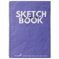 FANART ESKİZ DEFTERİ A4 KARTON KAPAK YANDAN SPİRALLİ 120 GR 50 YP MOR 8672 1