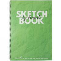 FANART ESKİZ DEFTERİ A3 KARTON KAPAK YANDAN SPİRALLİ 120 GR 50 YP YEŞİL 8673 1