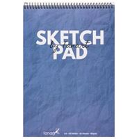 FANART ESKİZ DEFTERİ A4 KARTON KAPAK ÜSTTEN SPİRALLİ 80 GR 50 YP MAVİ 8681 1