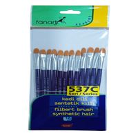 FANART FIRÇA SETİ 537C SERİ NO:8 KEDİ DİLİ 12 Lİ 7537C.08 1