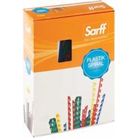 SARFF SPİRAL PLASTİK 18 MM YEŞİL 100 LÜ 15312045 2
