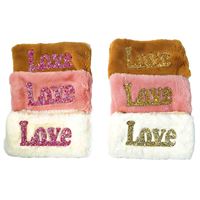 DOLPHİN KALEM ÇANTASI PC-581 PELÜŞ STAR - LOVE BASKI TEK BÖLMELİ 1