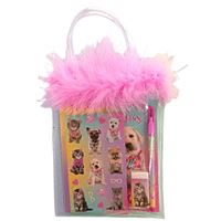 STUDİO PETS KIRTASİYE SETİ PT-7746 TÜYLÜ PVC ÇANTALI 4 PARÇA 2