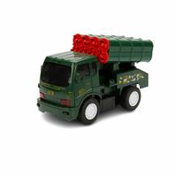 BİRLİK SÜRTMELİ ASKERİ ARAÇ URT012-006 PLASTİK PİLLİ IŞIKLI 3+ 2