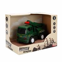 BİRLİK SÜRTMELİ ASKERİ ARAÇ URT012-006 PLASTİK PİLLİ IŞIKLI 3+ 3