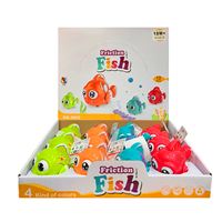 BİRLİK SÜRTMELİ SEVİMLİ BALIK MEMO 3605 HAREKETLİ 4 RENK 12 Lİ 18M+ 1