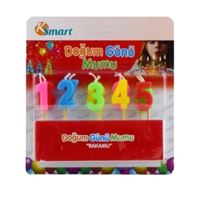 KSMART DOĞUM GÜNÜ MUMU K-5535 KÜÇÜK RAKAMLI 12 ADET 1