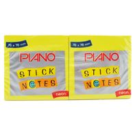 PİANO YAPIŞKANLI NOT KAĞIDI 76x51 PASTEL SARI 12 Lİ PYNPOST13 1