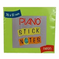 PİANO YAPIŞKANLI NOT KAĞIDI 76x51 NEON YEŞİL 12 Lİ PYNPOST16 1