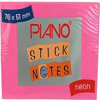 PİANO YAPIŞKANLI NOT KAĞIDI 76x51 NEON MAGENTA 12 Lİ PYNPOS18 1