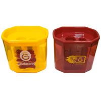 GALATASARAY KALEMTIRAŞ PLASTİK DİKDÖRTGEN ÇİFT BÖLMELİ 24 LÜ 581992 1