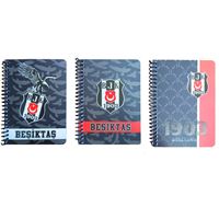 BEŞİKTAŞ NOT DEFTERİ A6 SPİRALLİ KARTON KAPAK 72 YP ÇİZGİLİ 591711 1