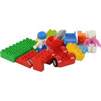 CC BLOK TOPLAYICI ÇEK ÇEK ARABA 222-S41 BLOCKS PLAY AND LEARN 38 PARÇA 3+ 4