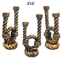SGM HASIRLI İKİLİ MUMLUK 11124 3 LÜ 1