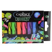 CADENCE KOOKY AKRİLİK BOYA 15 ML FOSFORLU 6 RENK 1