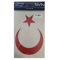 SVN STİCKER AY YILDIZ ÇIKARTMA NO:1 KLS-13 1