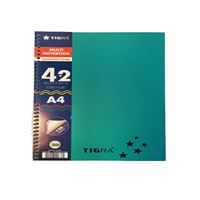 TİGRA AYRAÇLI DEFTER A4 4+2 PP KAPAK SPİRALLİ 150 YP TD-42150 2