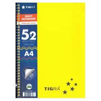 TİGRA AYRAÇLI DEFTER A4 5+2 PP KAPAK SPİRALLİ 175 YP TD-52175 2